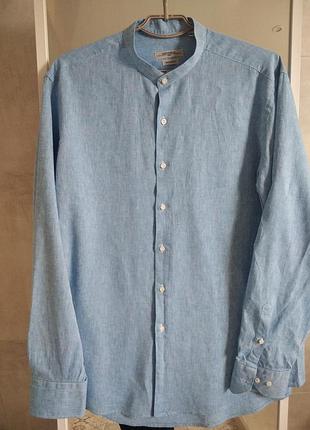 Рубашка новая мужская xxl леновая