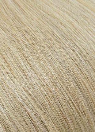 Натуральные волосы для наращивания в срезе 75 см, 50 г, #светло-пшеничный