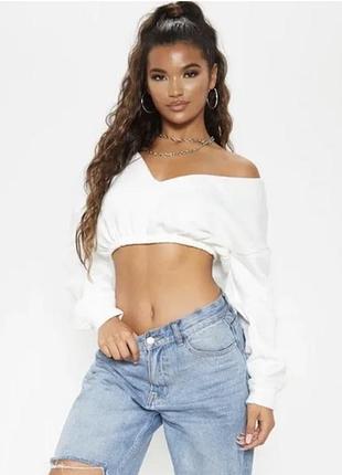 Стильний укорочений світшот від plt