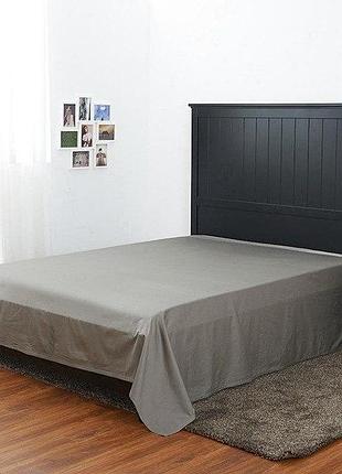 Набор простынь 200х220см +наволочки 50х70 2шт сатин ярослав №8 серый