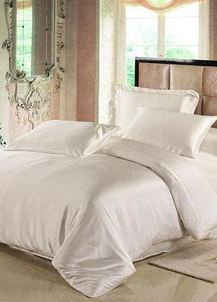Постельное белье шелковый атлас ivory семейный