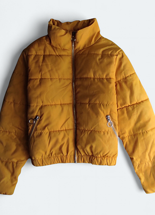 Жовта демісезонна куртка new look на 10-11 років, ріст 140-146 см