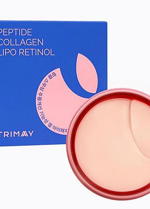 Разглаживающие патчи с пептидами и ретинолом trimay wrinkle smoothing gel eye patch