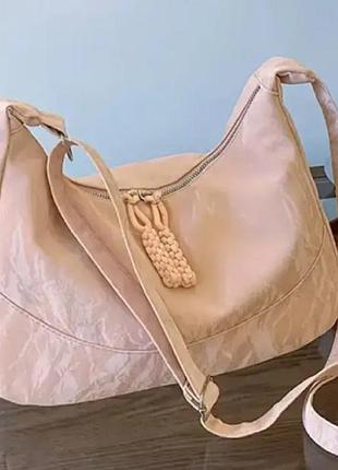 Розовая женская повседневная сумка с плечевым ремнем wallaby | 37295-4