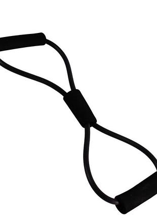 Эспандер, эластичная резинка для фитнеса. черная