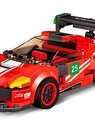 Конструктор спорткар красный iblock
