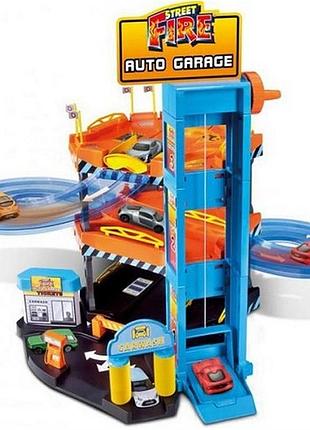 Детский паркинг burago "street fire" трёхэтажный 18-30361
