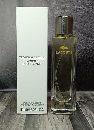 Тестер женская парфюмированная вода lacoste pour femme (лакоста пур фем) 90 мл