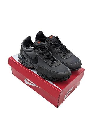 Мужские термо кроссовки nike air max vaffle серые