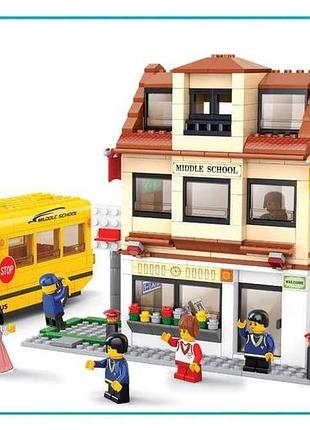 Конструктор "школьный автобус" m38-b0333 sluban