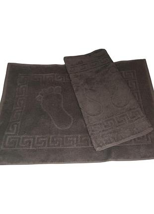 Рушник килимок для ніг махровий 50*70 см жаккард 5207