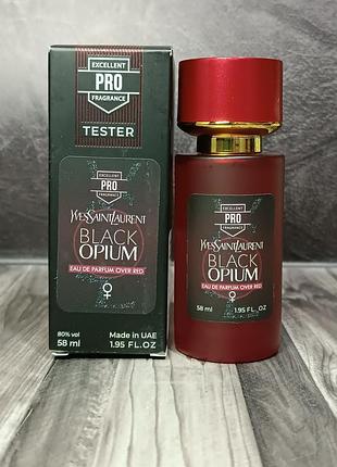 Женский парфюм yves saint laurent black opium over red tester pro (ив сен лоран блэк опиум овер ред) 58 мл.