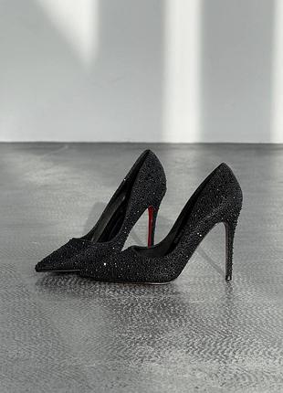 Туфлі з камінцями  на підборах