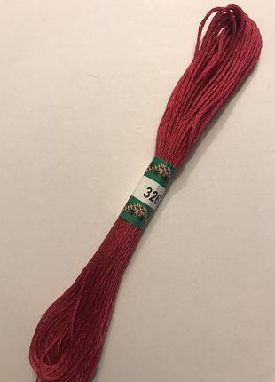 Мулине peri 326 8м, 100% длинноволокнистый египетский хлопок, нитки для вышивки