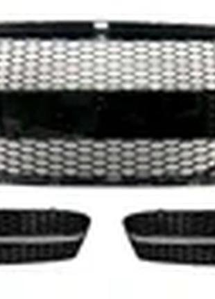 Audi a4 b8 07-11 rs look решітка бампера