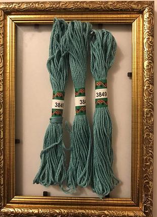 Мулине peri 3849 8м, 100% длинноволокнистый египетский хлопок, нитки для вышивки