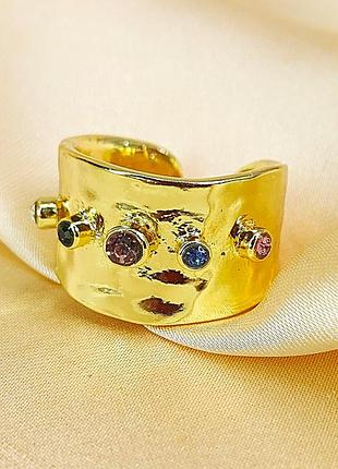 Стильное женское кольцо р-р 15.5