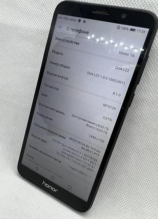 Honor 7a pro 2/16gb black #2679вр