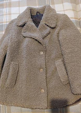 Эко шубка,ог до 120 см,может быть оверсайс,утеплена,в хорошем состоянии,длин.77 см.1500 грн