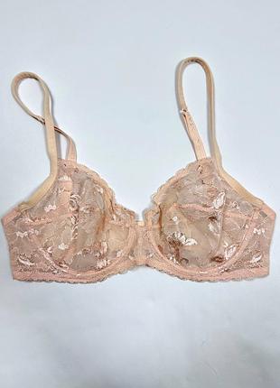 Кружевной нежный бюстгальтер прозрачный 36с (80c) malizia by la perla оригинал