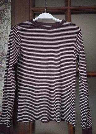 Лонгслив женский в рубчик cooperative