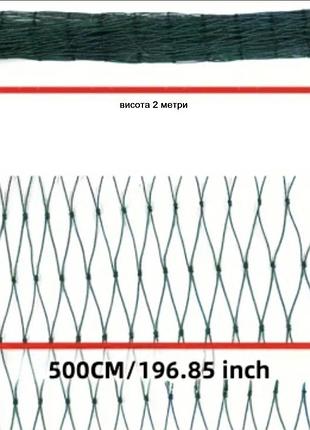 Сетка садовая зеленая высота 2м длина 5м