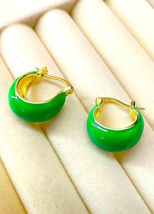 Сережки бижутерия цветные на каждый день