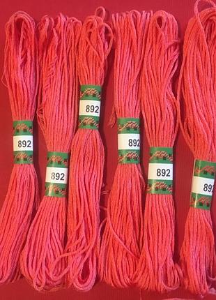 Мулине peri 892 8м, 100% длинноволокнистый египетский хлопок, нитки для вышивки