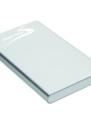 Power bank aspiring hit 5 4000 mah алюминиевый корпус