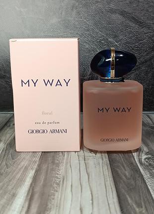 Женский парфюм giorgio armani my way floral (джорджио армани май вэй флорал) 90 мл