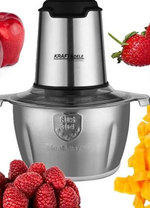 Електричний блендер подрібнювач kraft метал kd4121 350 вт