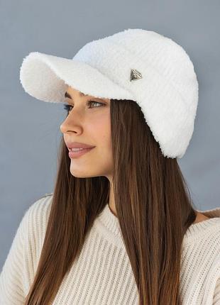 Кепка с ушками бекки (5507) белый