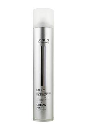 Лак для волосся екстрасильної фіксації londa professional lock it extreme strong hold spray 500 мл