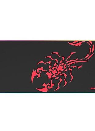 Коврик для мышки и клавиатуры marvo mg011 scorpion c rgb подсветкой 800x300х4мм |4usb|