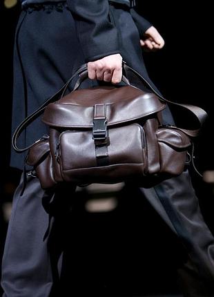 Сумка для камери prada leather camera bag reporter 4
