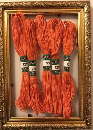 Муліне peri 721 8м, 100% довговолокниста єгипетська бавовна, нитки для вишивки