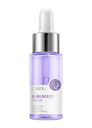 Сироватка для обличчя laikou bloeberry serum з екстрактом чорниці , 17мл