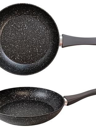 Gt-2104-28 сковорода gusto, покриття marble, 28x5,3 см