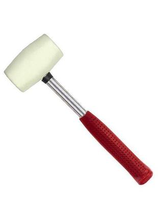 Киянка intertool 680 г х 80 мм белая ручка металл (ht-0235)