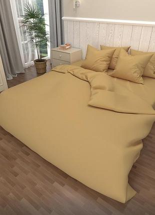 Постельное белье бязь gold семейное однотонное с двумя пододеяльниками, семейный комплект постельного белья
