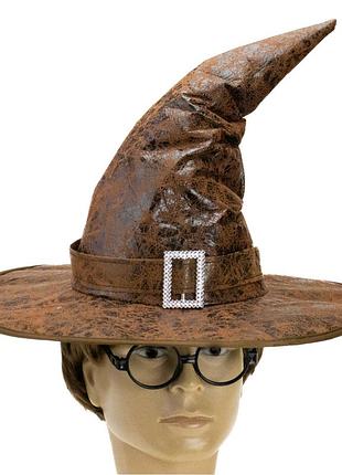Шляпа волшебника хогвартс (коричневая)