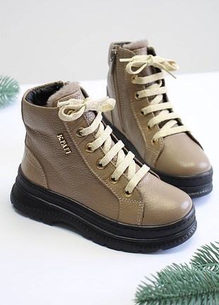 Зимние ботинки для девочек kemal pafi кр23-860 202 ptk krk / бесплатная доставка новой почтой