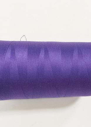Нитки швейные универсальные 100% полиэстер 40/2 peri 4000 ярдов фиолетовый 718 (7083)