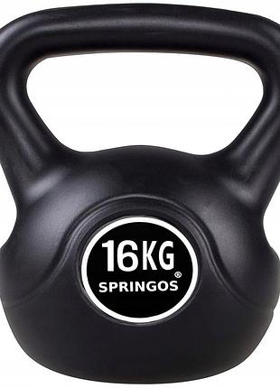 Литые (цельные) спортивная (тренировочная) springos 16 кг кг fa1007