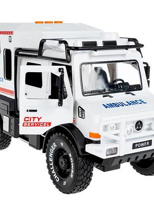 Инерционная машинка скорая помощь с звуковыми и световыми эффектами