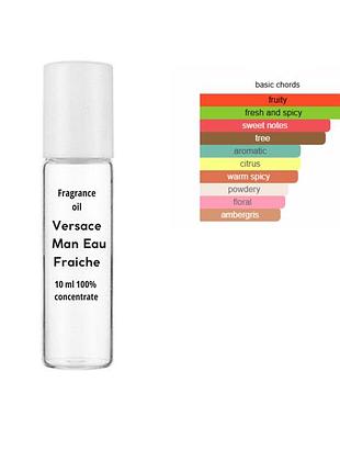Олійні парфуми версаче man eau fraiche 10 мл