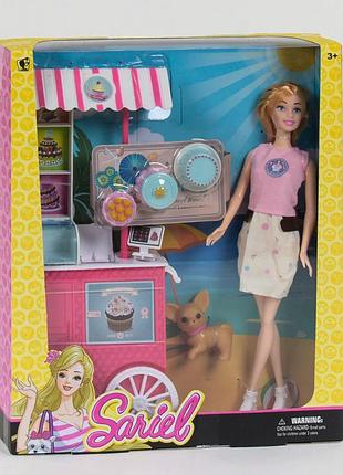 Лялька з магазином на колесах (улюбленець в коробці) 7732 с2