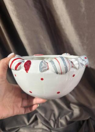 Піала новорічна elisey новорічні цукерки керамічна 18 см 6037-027