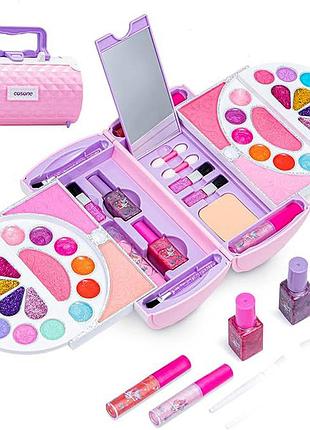 Дитячий великий набір косметики 3 ярусний