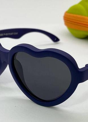 Очки солнцезащитные детские с поляризацией линзы в гибкой оправе на 6-18 месяцев черный, разные цвета